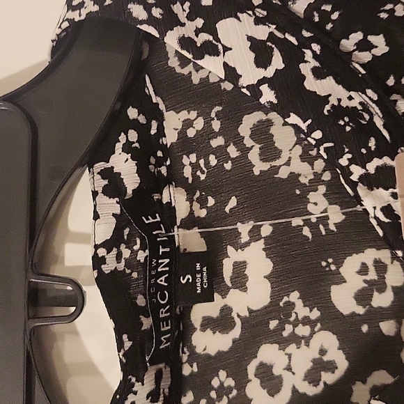 J.crew Mercantile Floral Black and White Dress Size S - Picture 5 of 6